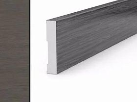 Плинтус прямой для дверей Profil Doors из экологического шпона серия Z Грей Кроскут